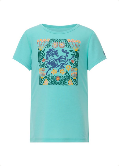 Kerrits Kerrits Kids Frolic Horse Tee, Turquoise
