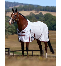 Weatherbeeta WEATHERBEETA COMFITEC ESSENTIAL FLY SHEET WHITE/BURGUNDY