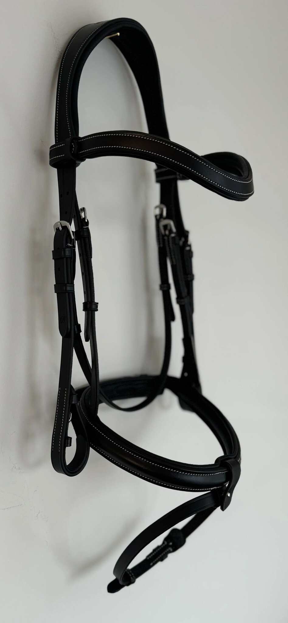 Bridleberry Bridleberry #6 Padded Full Grain Leather Bridle in classic Style w/ English Leather Reins