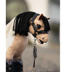 LeMieux Toy Pony Leather Headcollar & Leadrope Black One Size
