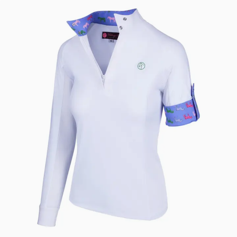 kathryn Lilly ProAir 3 Long  Sleeve white show shirt