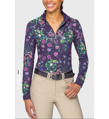 Kastel Kastel Violet Botanical Garden Long Sleeve 1/4 Zip