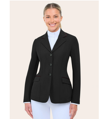 RJ Classics RJ Classics Monterey Show Coat, Black / Burgundy Piping