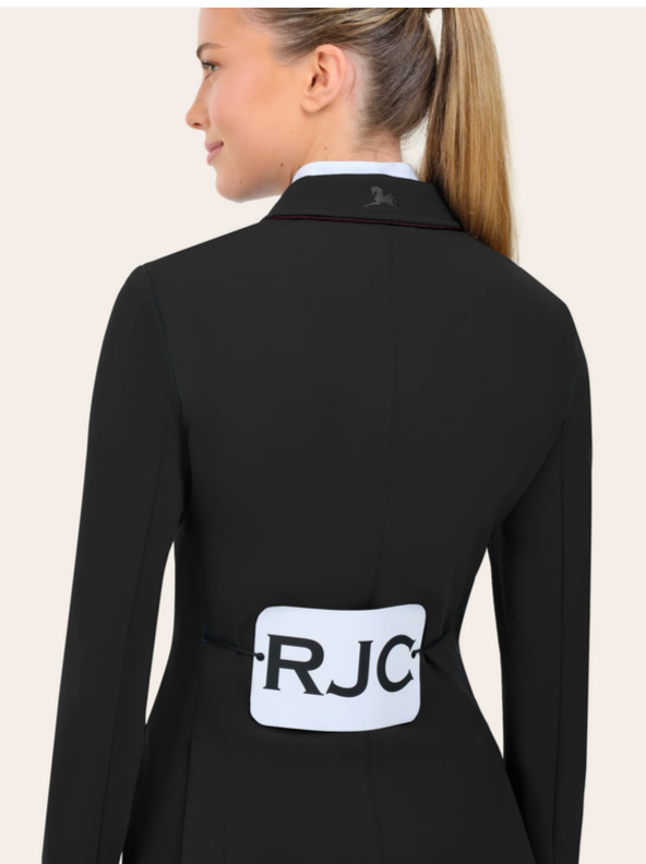 RJ Classics RJ Classics Monterey Show Coat, Black / Burgundy Piping