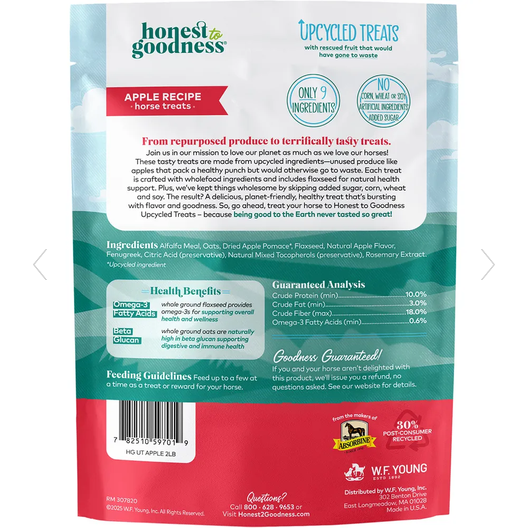 Absorbine Honest to Goodness Upcycled Horse Treats 2lbs
