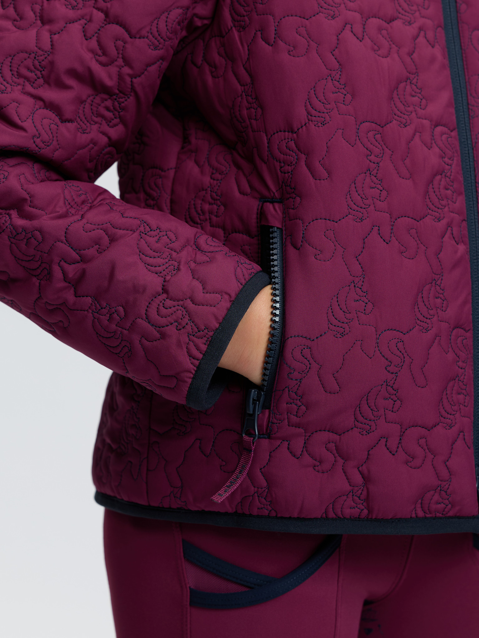 LeMieux LeMieux Mini Lola Quilted Jacket, Blackberry