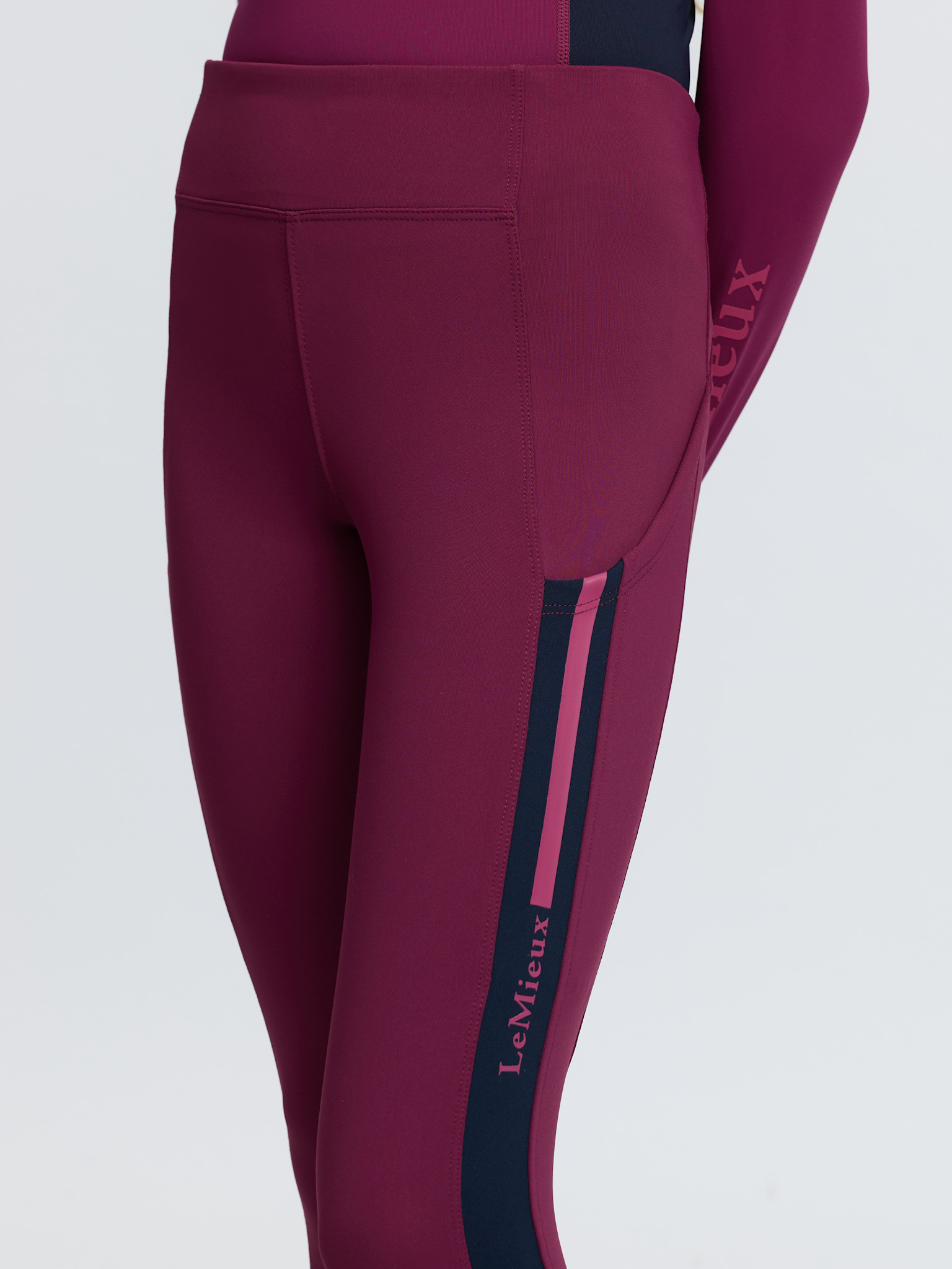 LeMieux LeMieux Young Rider Orla Pull Ons, Blackberry