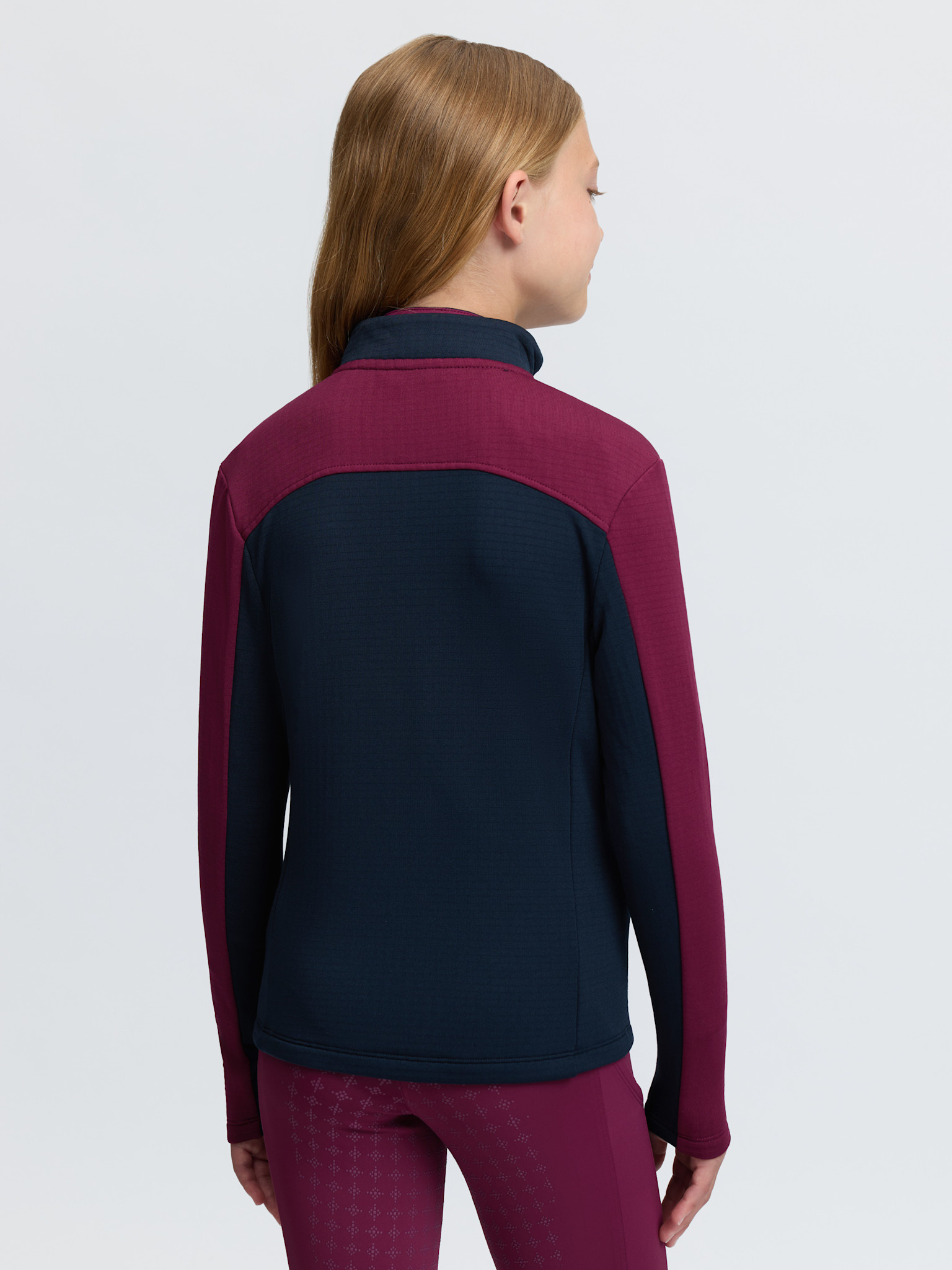 LeMieux LeMeiux Young Rider Bethany Zip Through, Midlayer, Blackberry