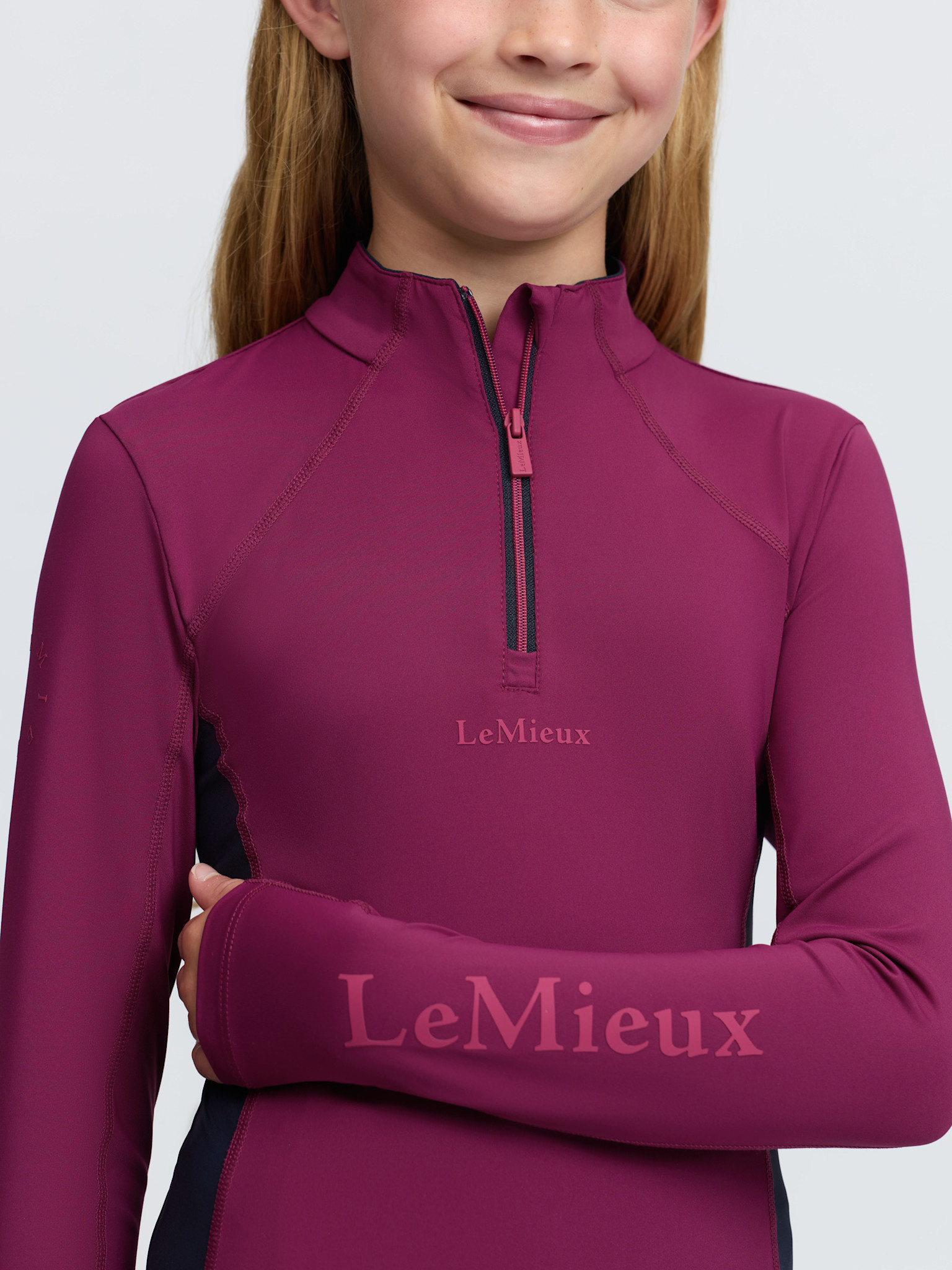 LeMieux LeMeiux Young Rider Classique Base Layer, Blackberry