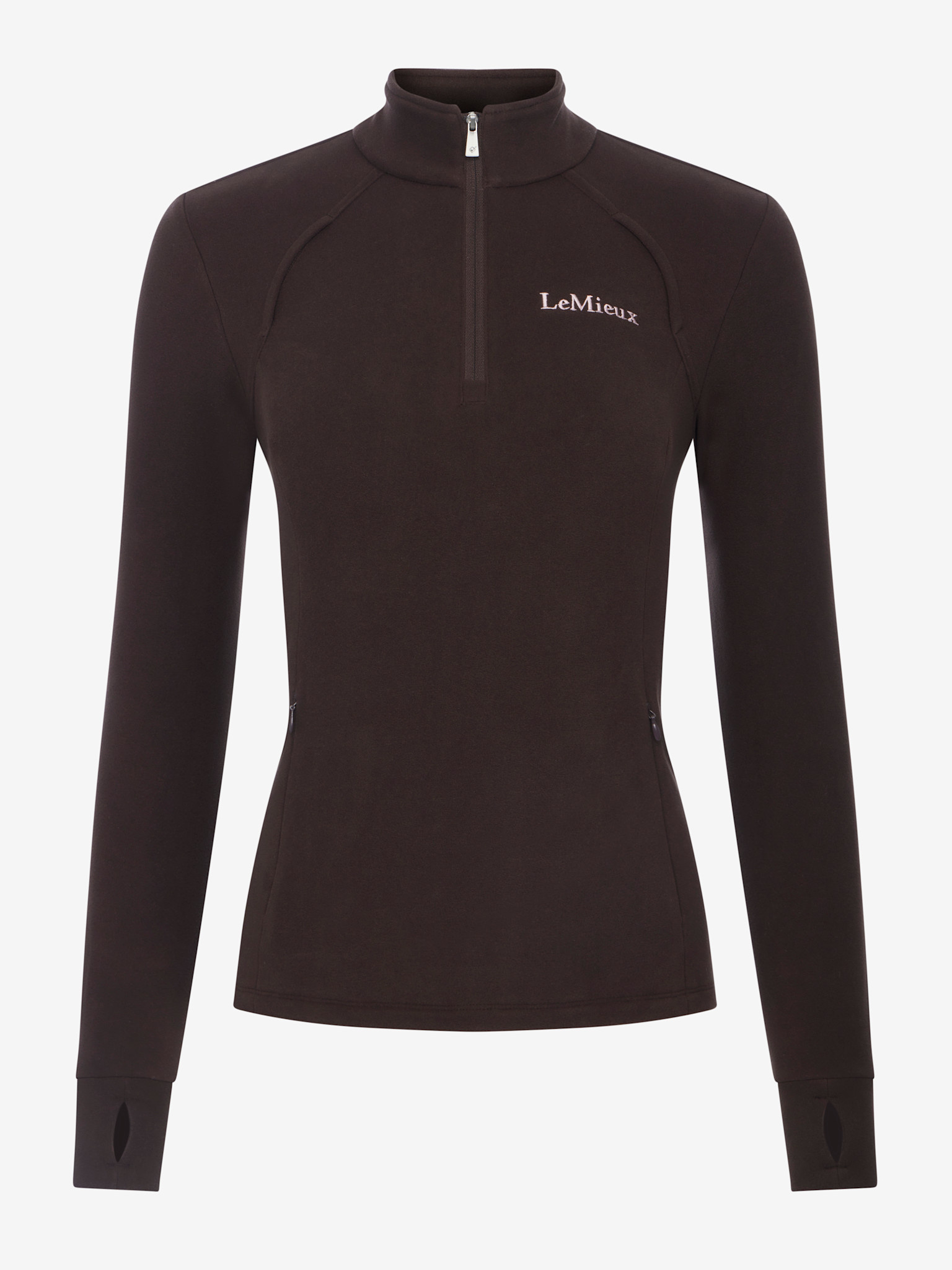 LeMieux LeMeiux Frances Quarter Zip Fleece, Cocoa
