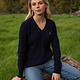 LeMieux LeMieux Carla Cable V-Neck Knit Sweater
