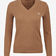 LeMieux LeMieux Carla Cable V-Neck Knit Sweater
