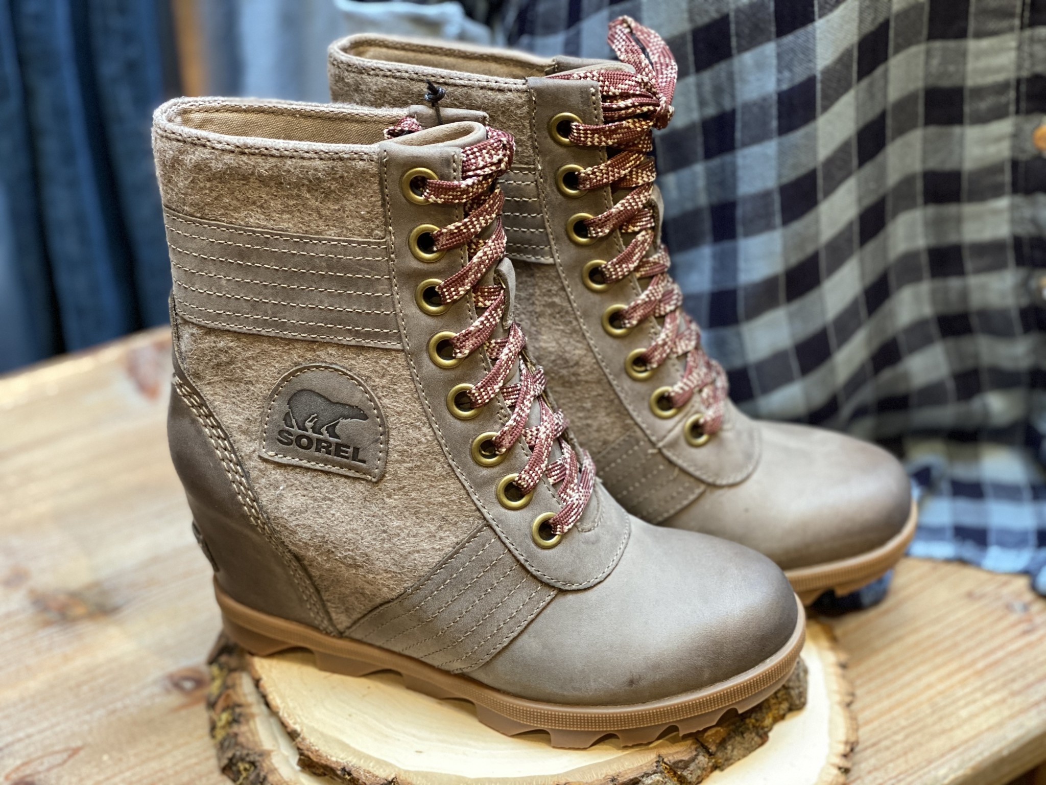 lexie leather leopard wedge