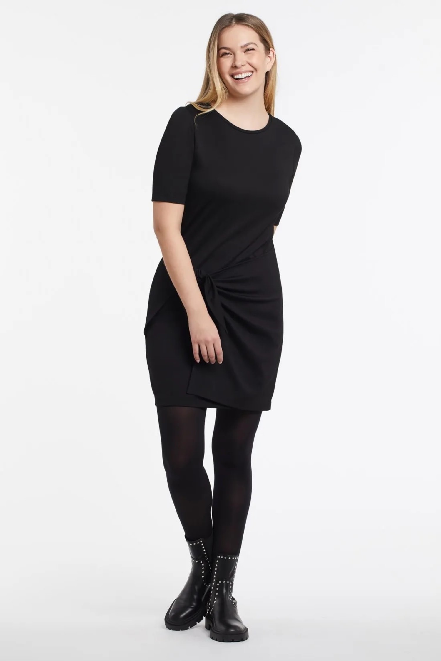 Elbow Sleeve Wrap Dress - Terra Verde 
