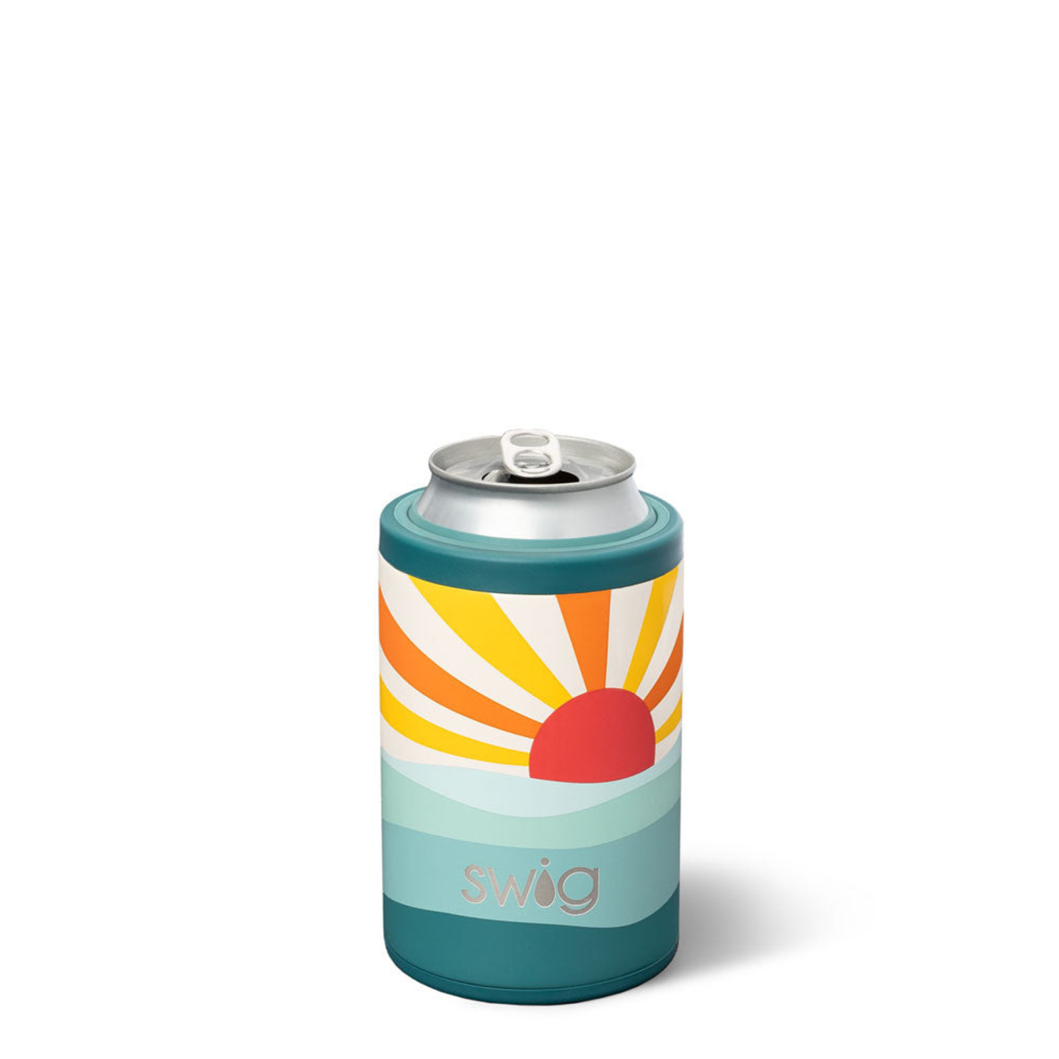 Swig 12oz Leather Skinny Can Cooler