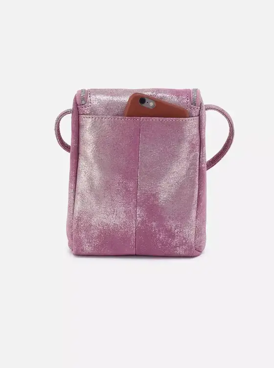 Sheila Bag Charm | Metallic - Violet Metallic Bag Charm | Violet Metallic | Leather | Hobo