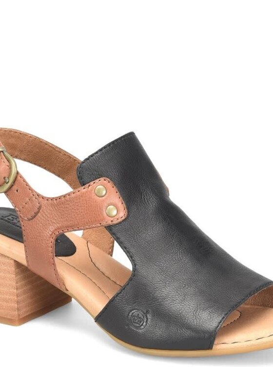 Born | Shoes | Womens Born Hilda Brown Sandals Leather Straps Wbuckles 3  Heel Size 7 M | Poshmark