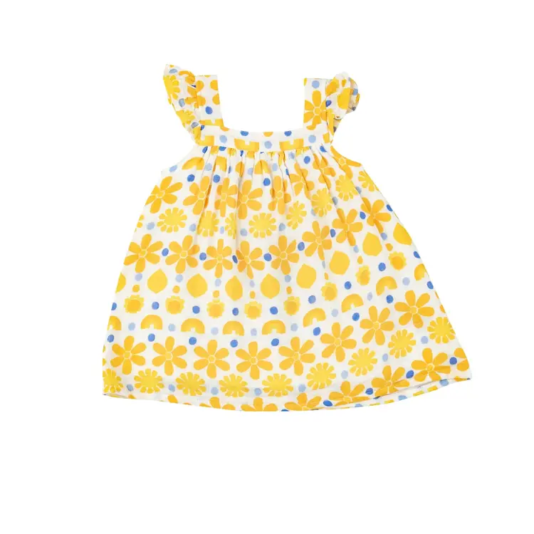 Angel Dear Sunny Lemon Geo Sundress