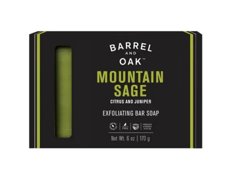 Barrel and Oak Exfoliating Bar Soap 6oz