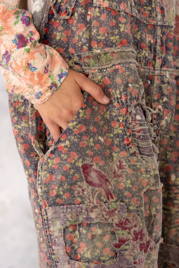 Magnolia Pearl Benjamin Wide Leg Overalls Fruit Market