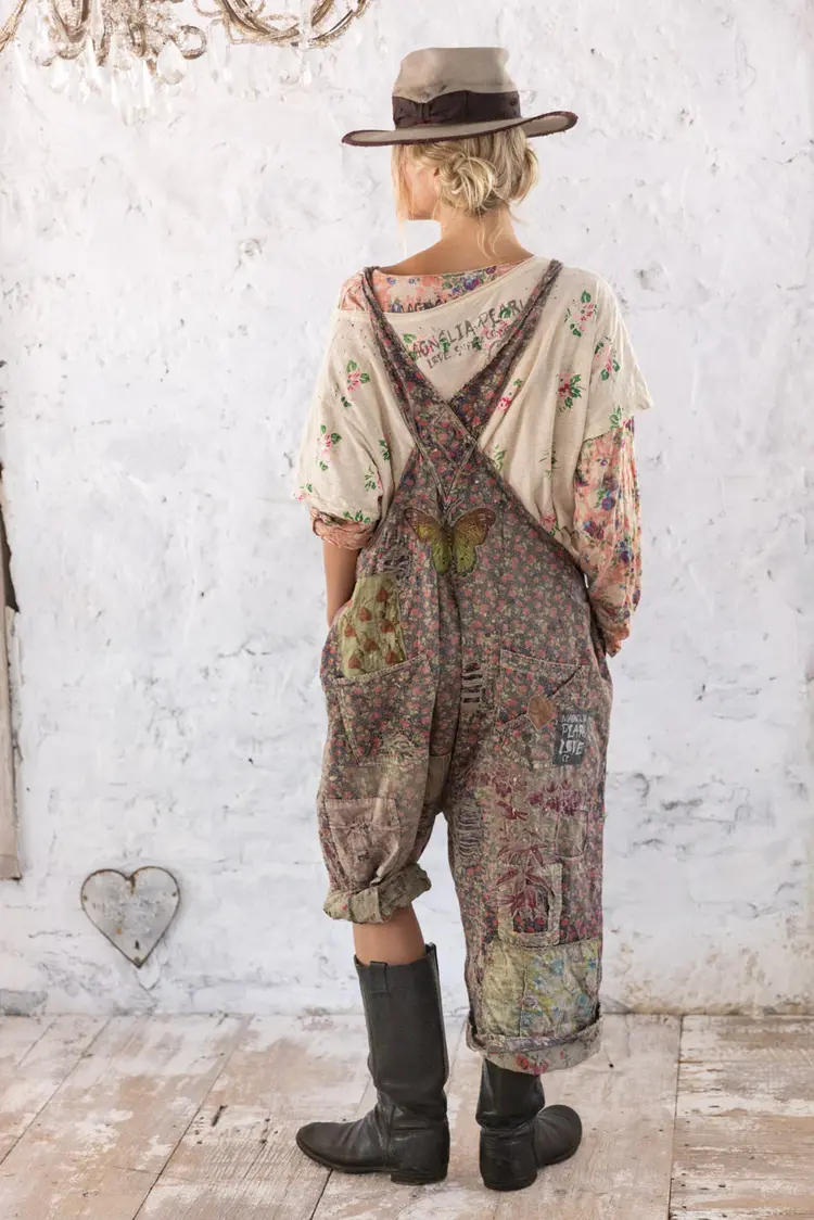 Magnolia Pearl Benjamin Wide Leg Overalls Fruit Market