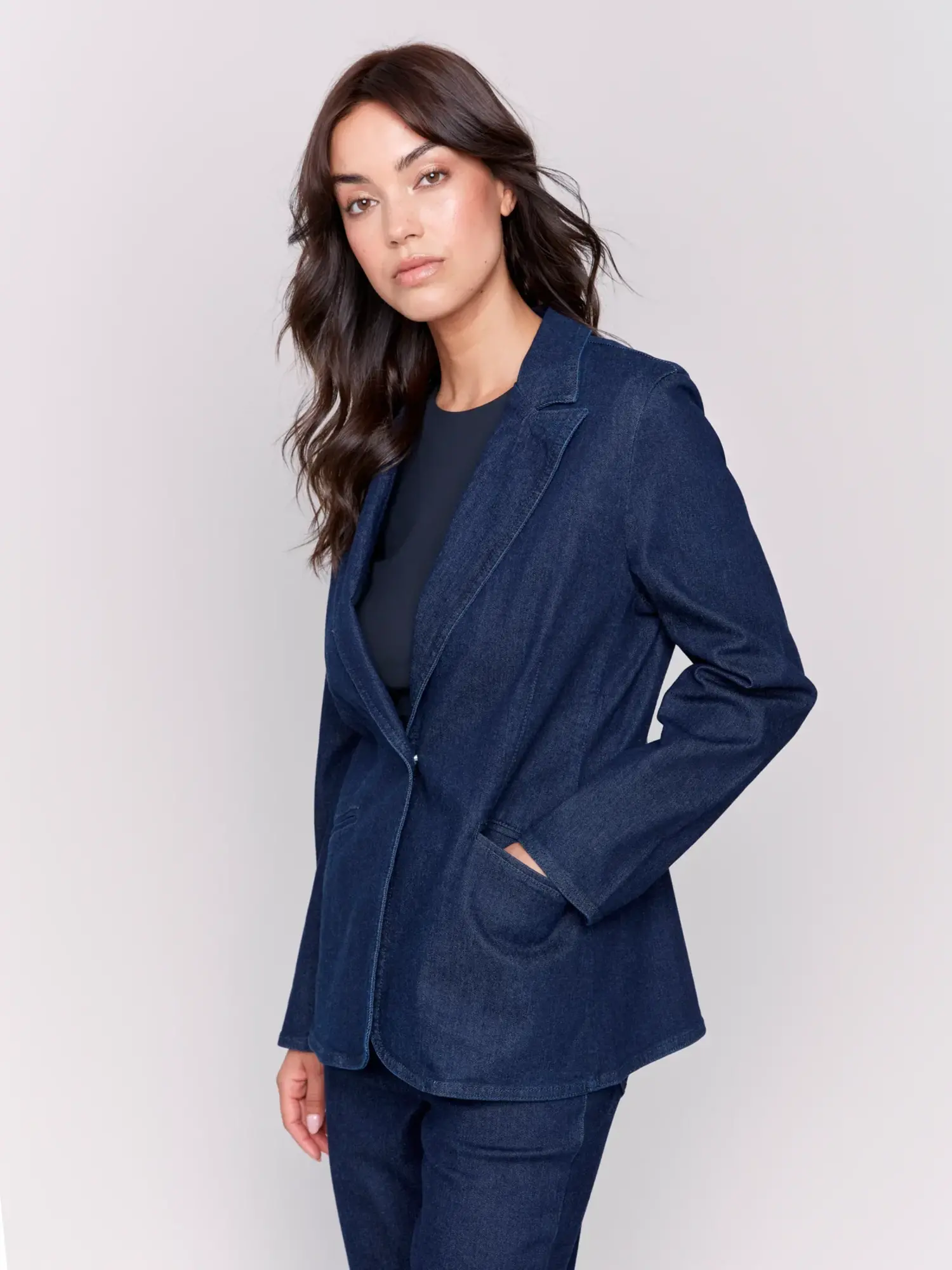 Raw Denim Dressy Jacket