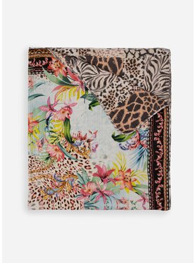 Johnny Was Scarf Print Gauze Blanket