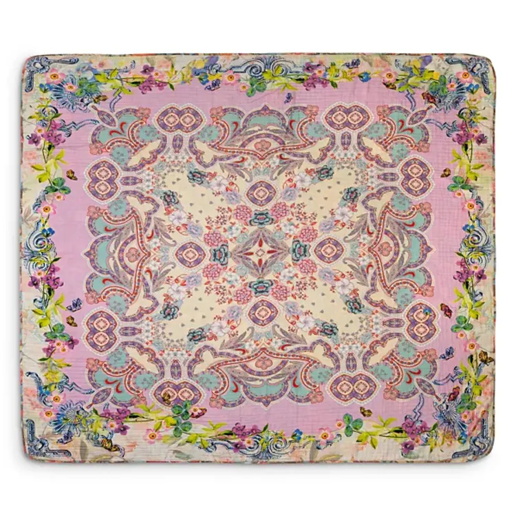 Johnny Was Scarf Print Gauze Blanket