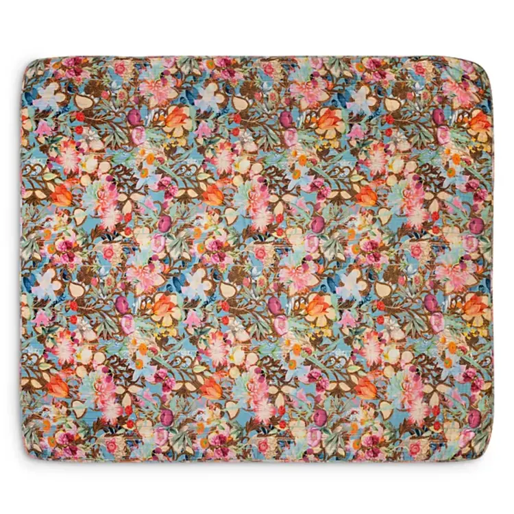 Johnny Was Scarf Print Gauze Blanket