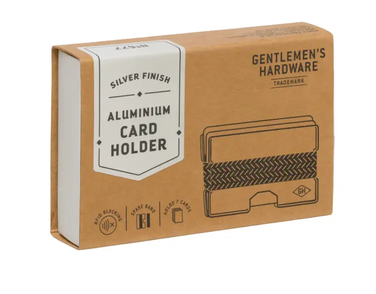 Silver Metal Card Holder