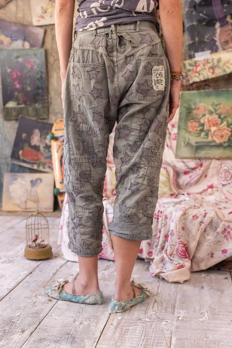 Magnolia Pearl Star Applique Miner Pants Evangeline