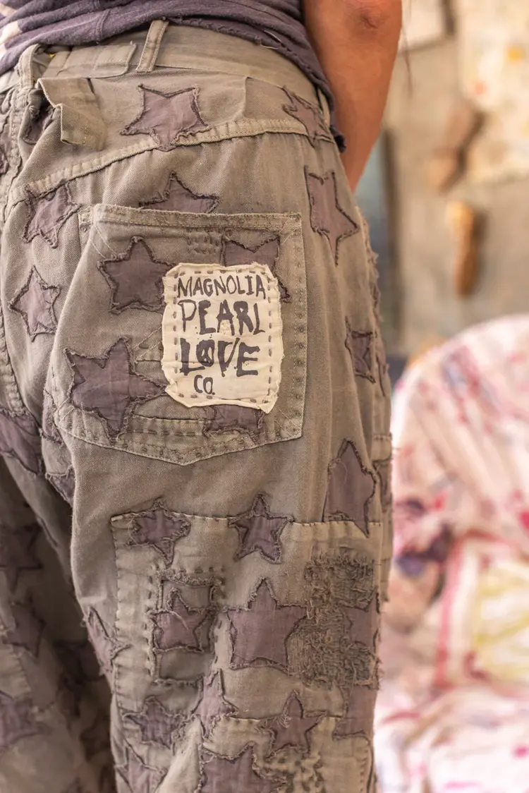 Magnolia Pearl Star Applique Miner Pants Evangeline