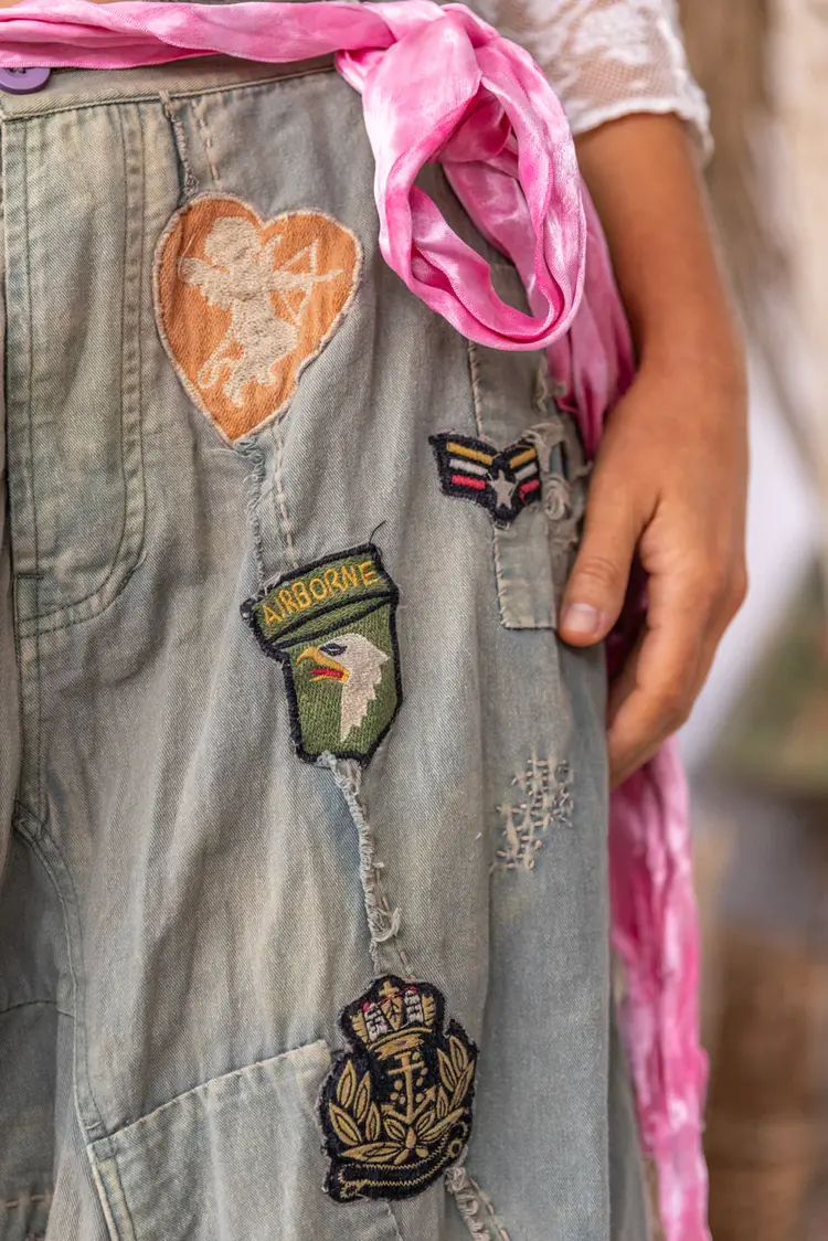 Magnolia Pearl Emb Patch Joni Trousers Peace