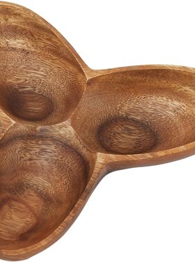 3 Section Acacia Wood Tray
