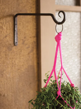 Hand Forged Iron Plant Wall Hook