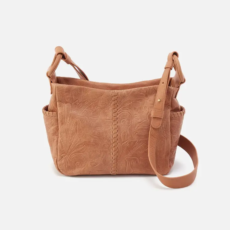 Hobo Sheila Crossbody Embossed Saddle