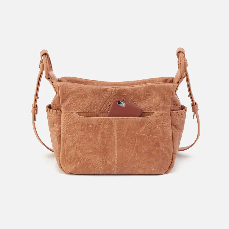 Hobo Sheila Crossbody Embossed Saddle