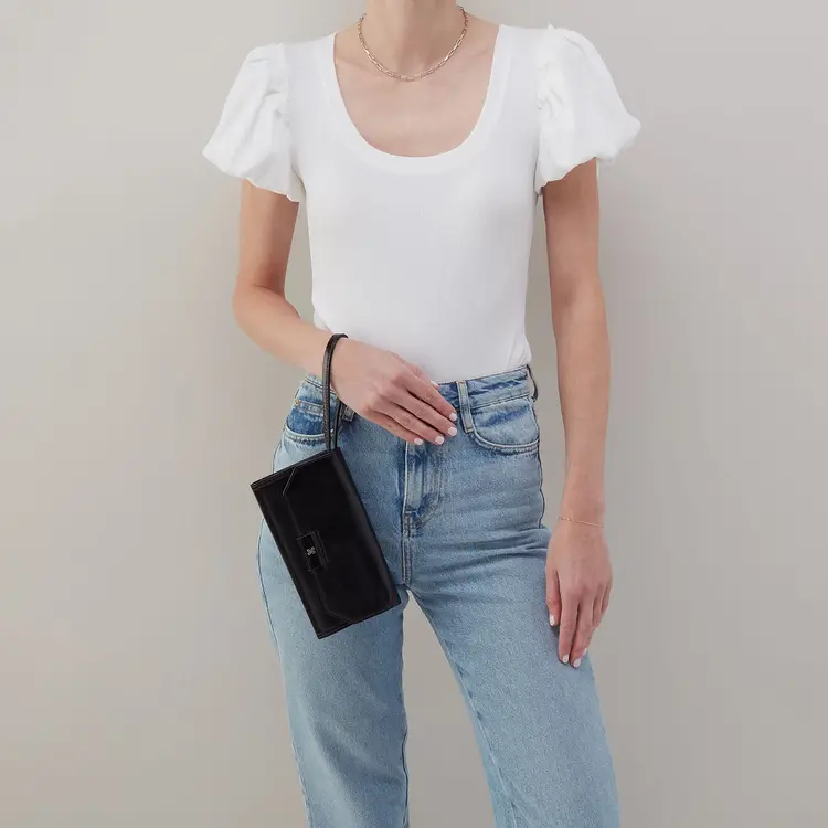 Hobo Romy Wallet Crossbody Black