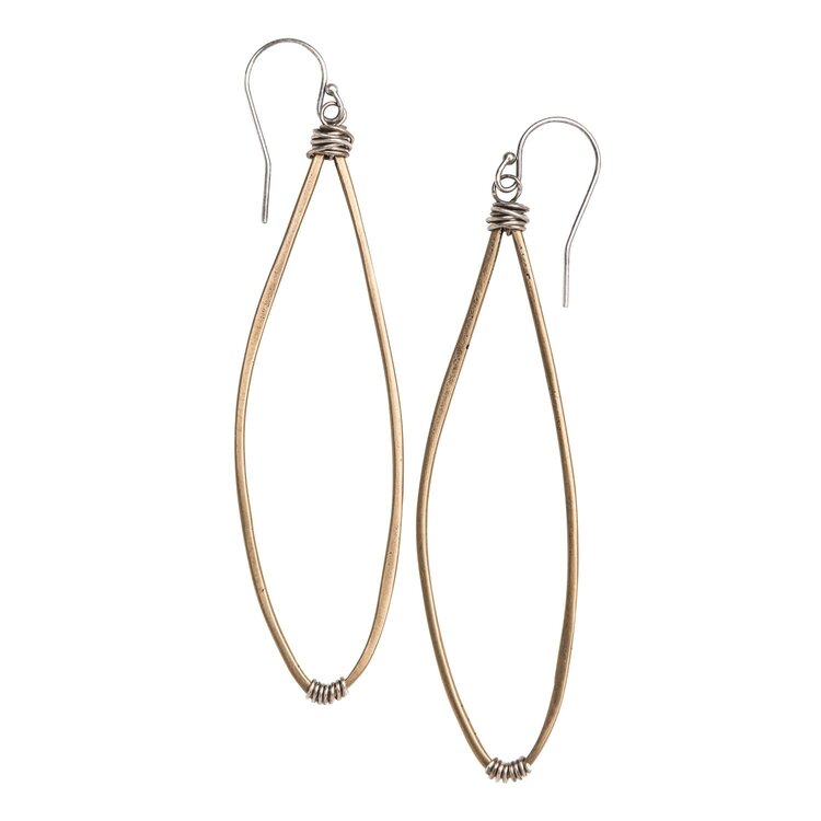 Original Hardware Earring Med Dahlia Drop Wirewrap