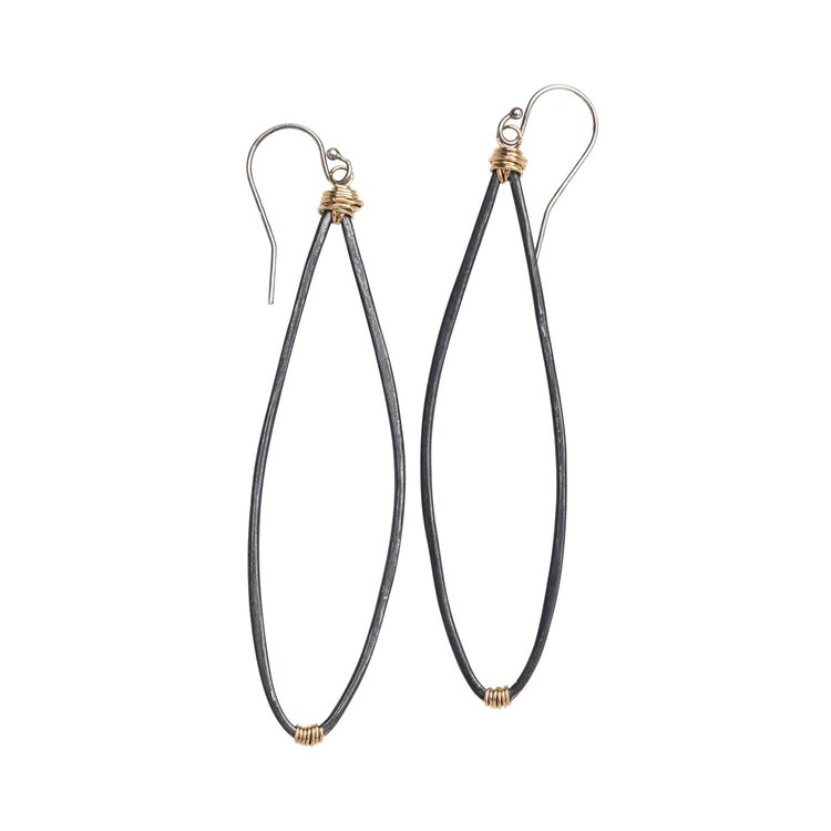 Original Hardware Earring Med Dahlia Drop Wirewrap