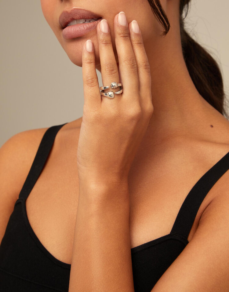 UNO De 50 Ring Connected Silver 18