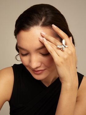 UNO De 50 Ring Butterfly Effect 15 Silver