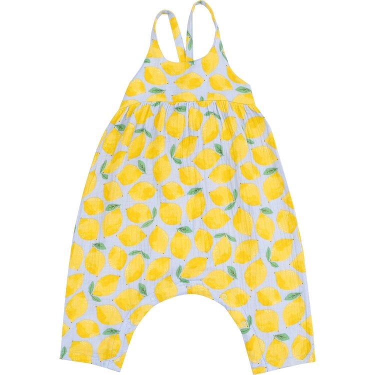 Angel Dear Sunny Lemons Tie Back Romper