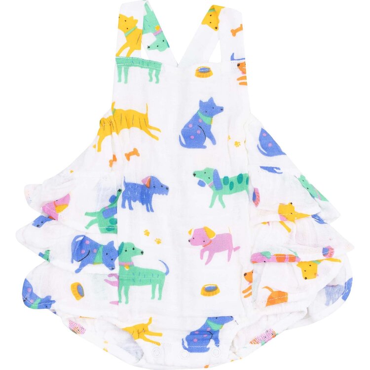 Angel Dear Good Dog Club Ruffle Sunsuit