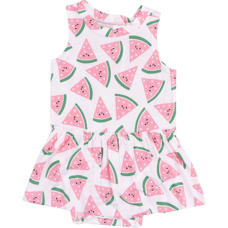 Angel Dear Watermelon Hearts Bodysuit W/ Skirt