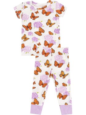 Angel Dear Monarch Butterflies And Milkweed S/S Loungewear Set