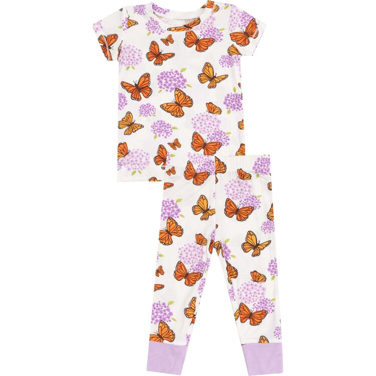 Angel Dear Monarch Butterflies And Milkweed S/S Loungewear Set