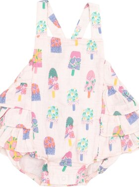 Angel Dear Floral Popsicles Ruffle Sunsuit