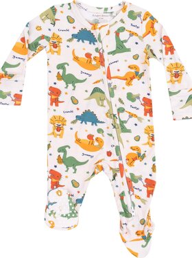 Angel Dear Veggie Dinos 2 Way Zipper Footie