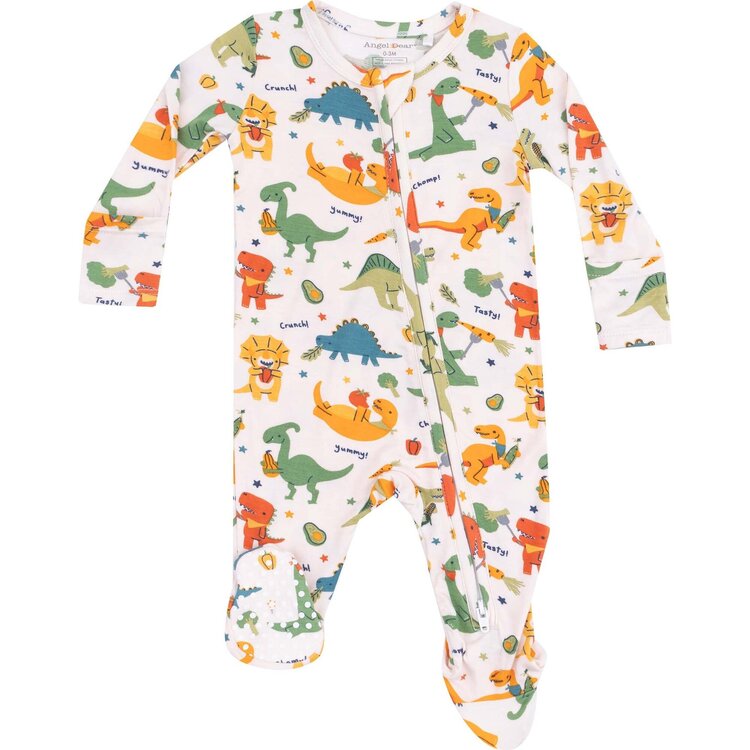 Angel Dear Veggie Dinos 2 Way Zipper Footie